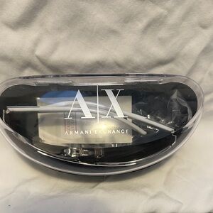 Armani Exchange Clear and Black Sunglasses Case